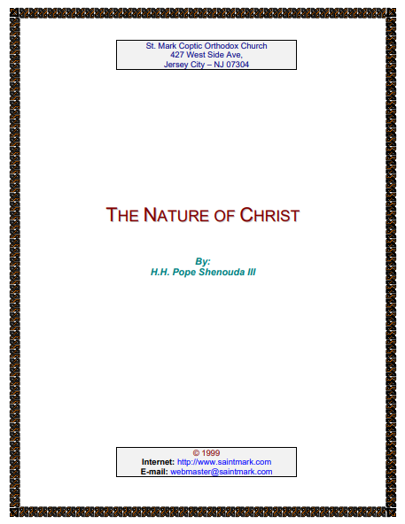 The Nature of Christ