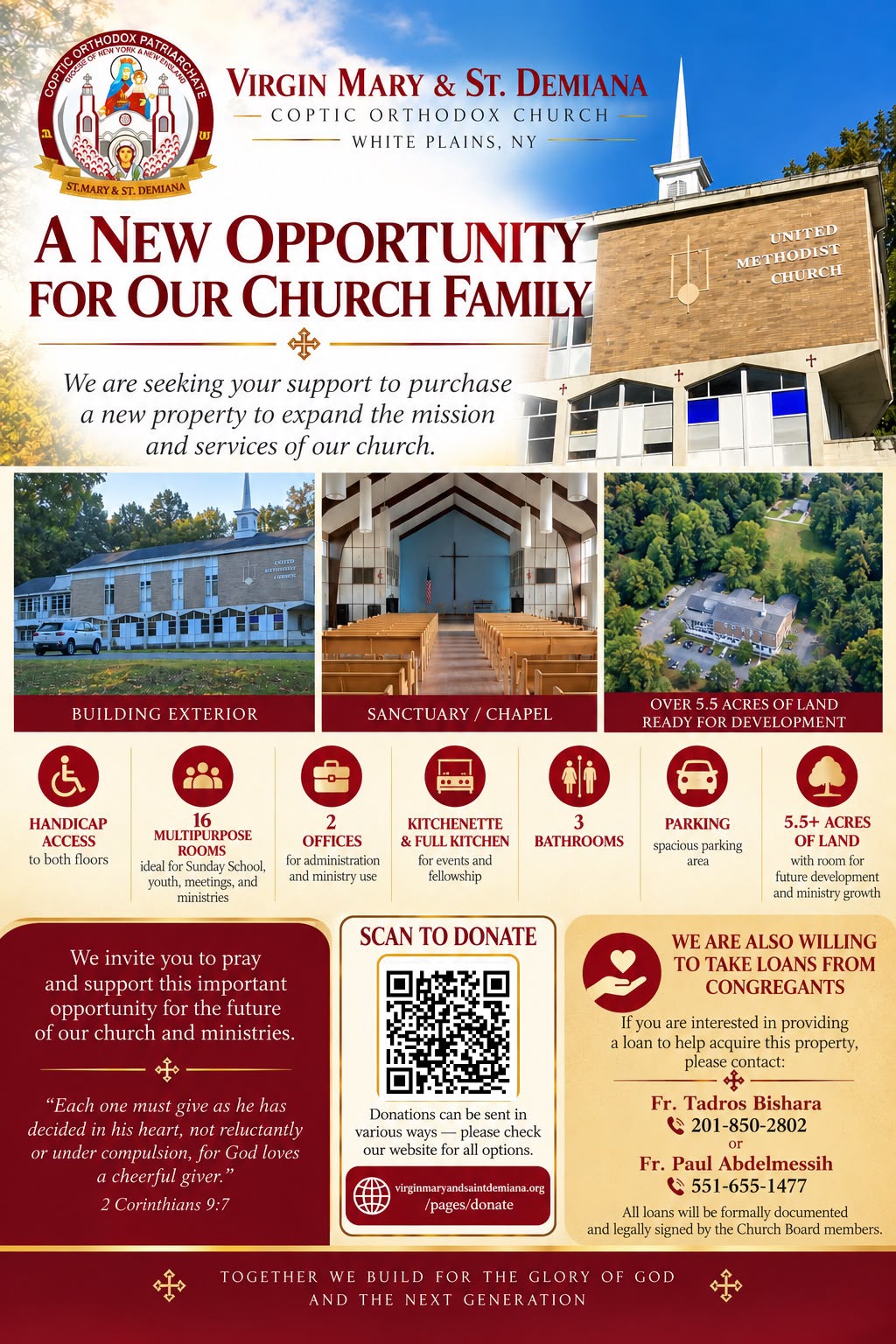 A new property opportunity for our church family